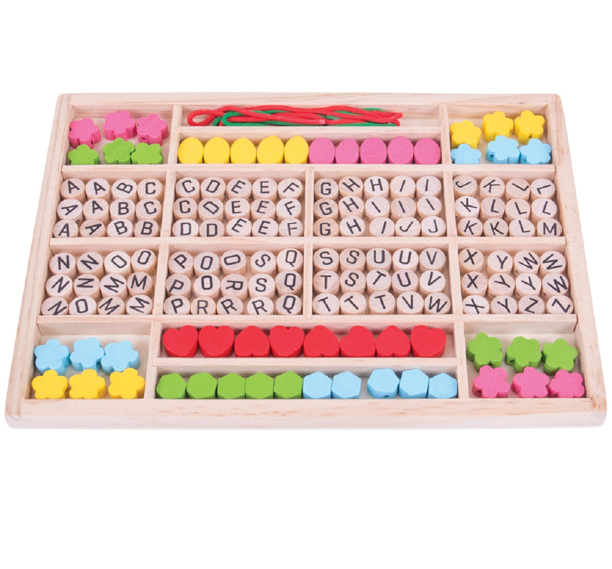 Lacing Bead Box - Alphabet
