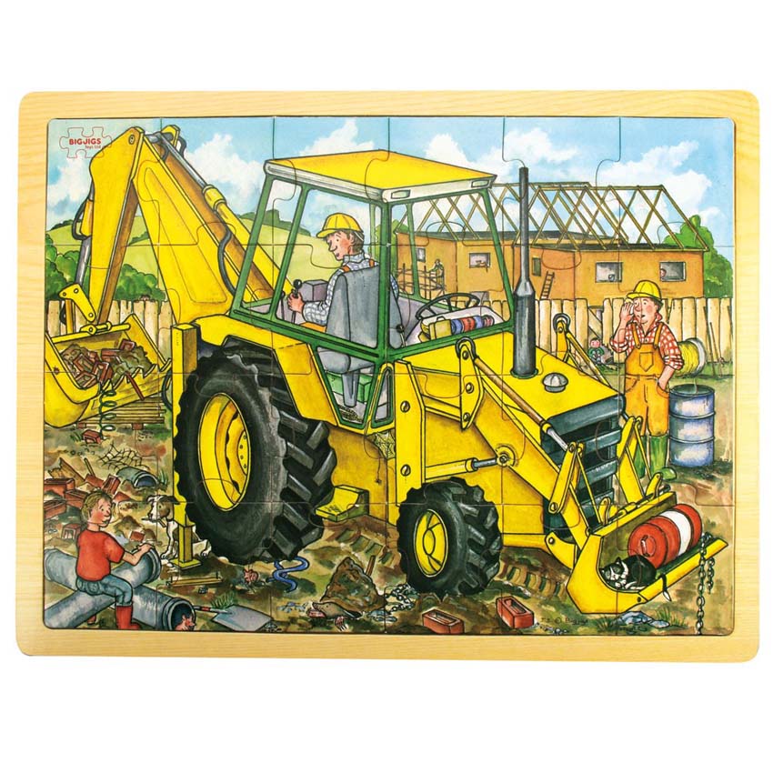 24 Piece Puzzle Tray - Digger
