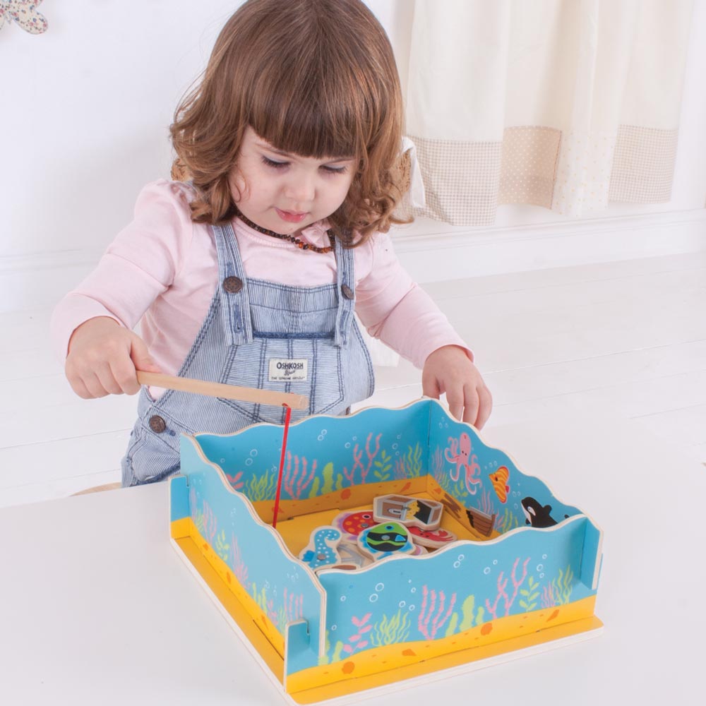Magnetic Fishing Game with Base