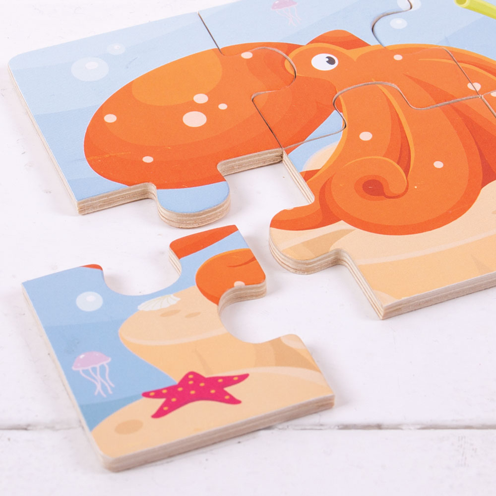 Sealife (6 Piece Puzzles) - 3 Puzzles