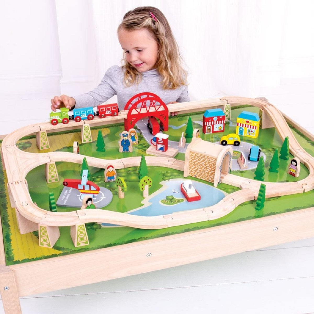 BigJigs Services Train Set and Table
