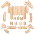 BigJigs Wooden Train Low Level Expansion Set (25 pieces)