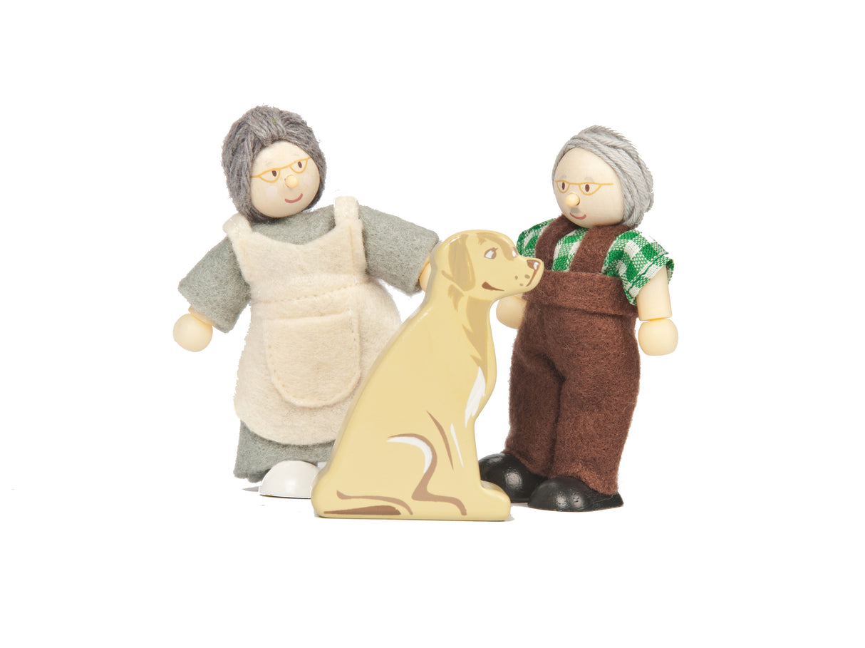 Le Toy Van Grandparents & Dog Budkins Set