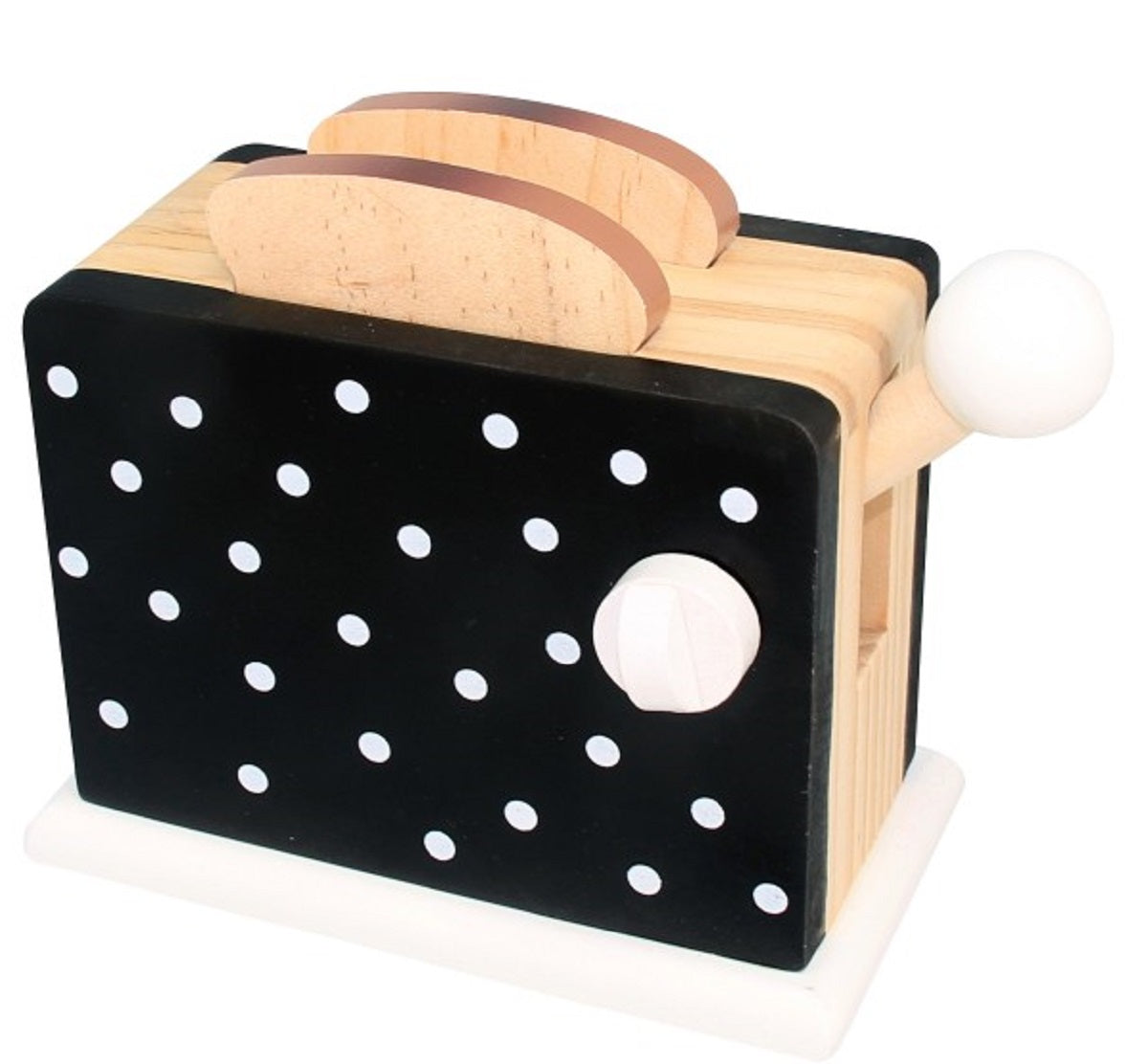 Spotty Black Wooden Toaster