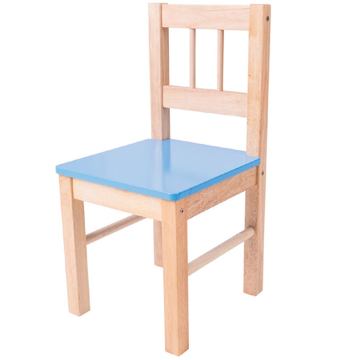 Childrens Blue Wooden Chair