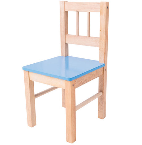Childrens Blue Wooden Chair