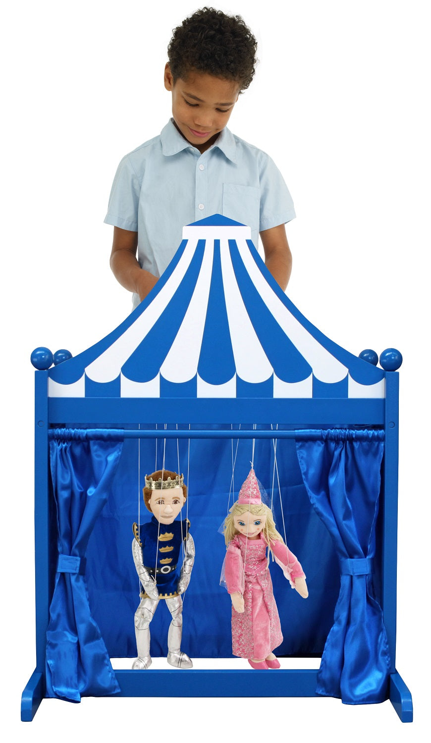 3 in 1 Puppet Theatre (Blue & White)