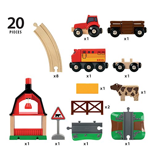 Brio Farm Train Set