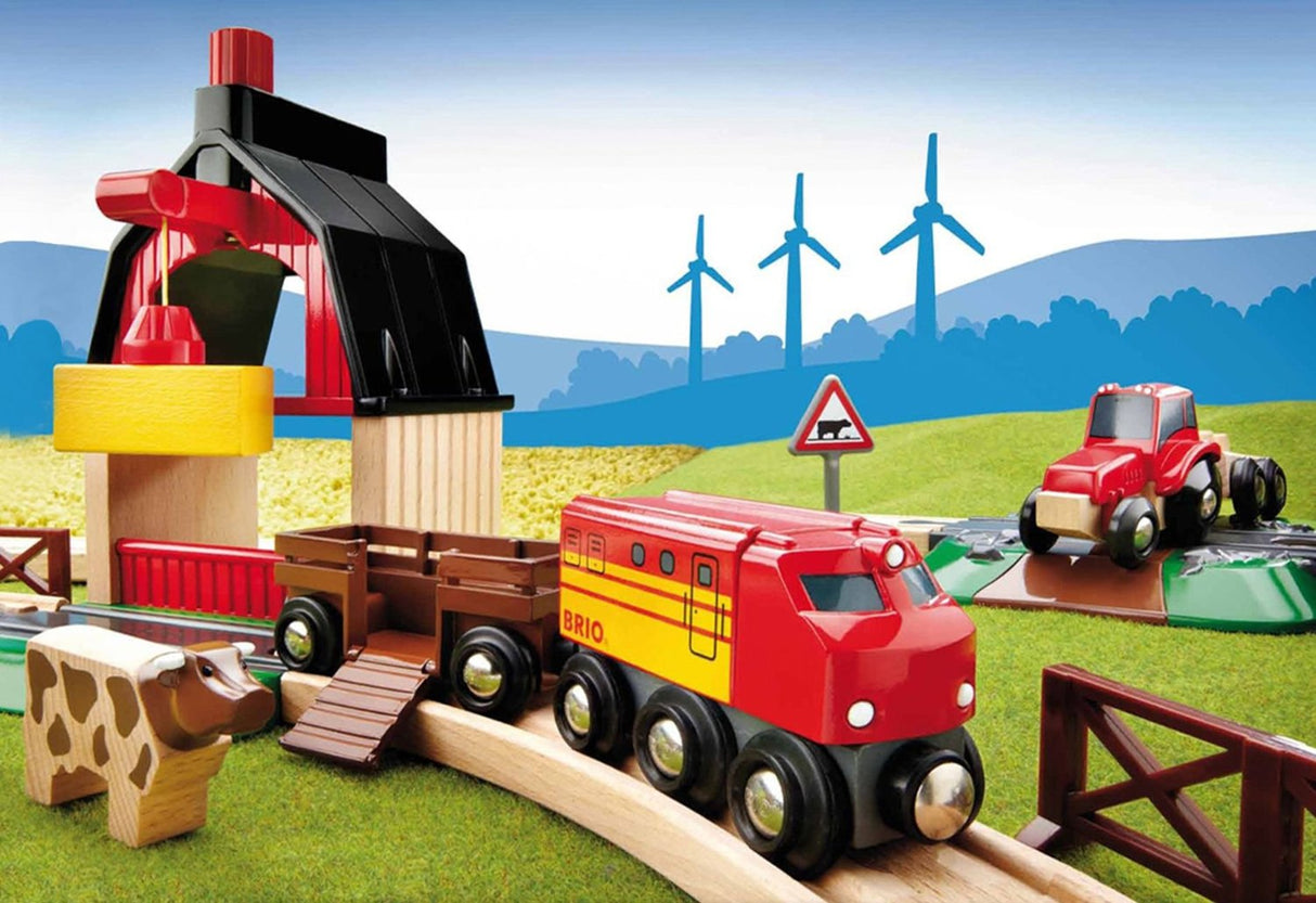 Brio Farm Train Set