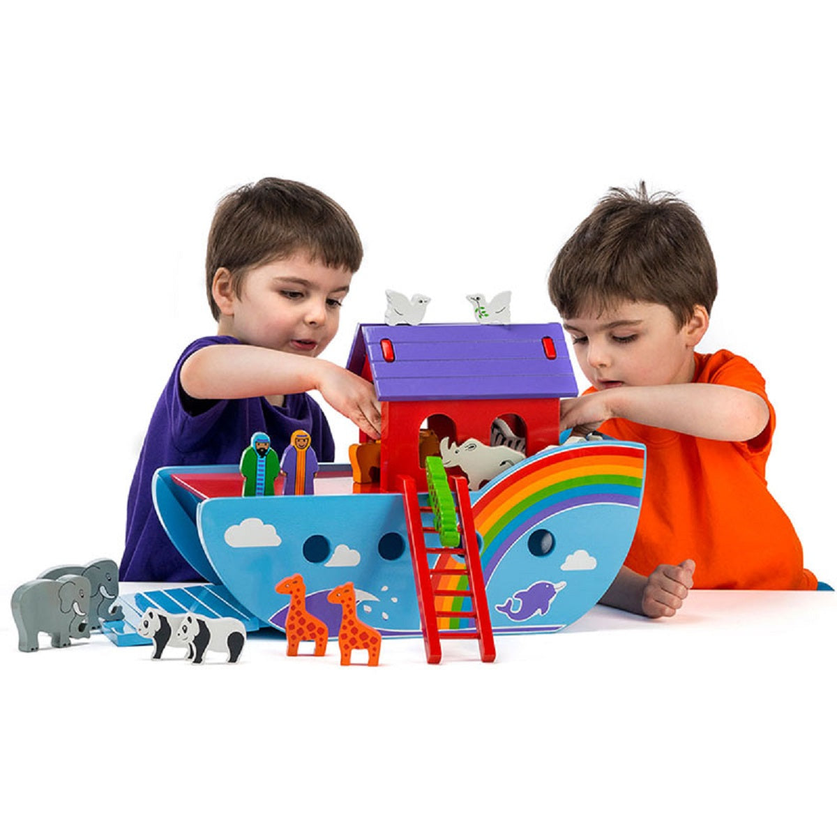 Large Wooden Rainbow Ark