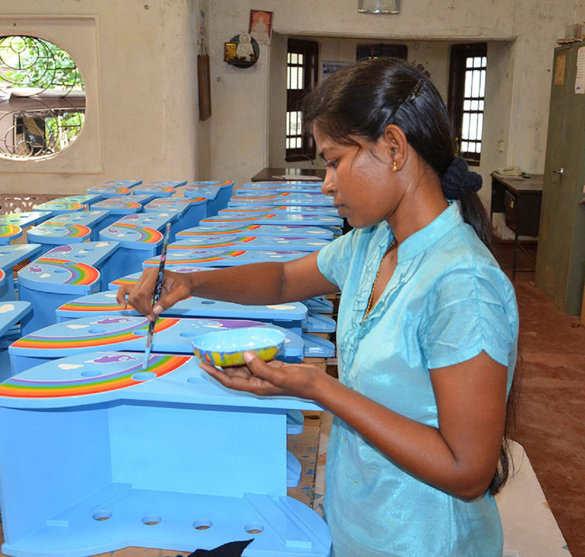 Large Wooden Rainbow Ark