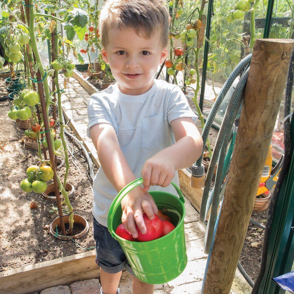 Childrens Green Bucket and Spade