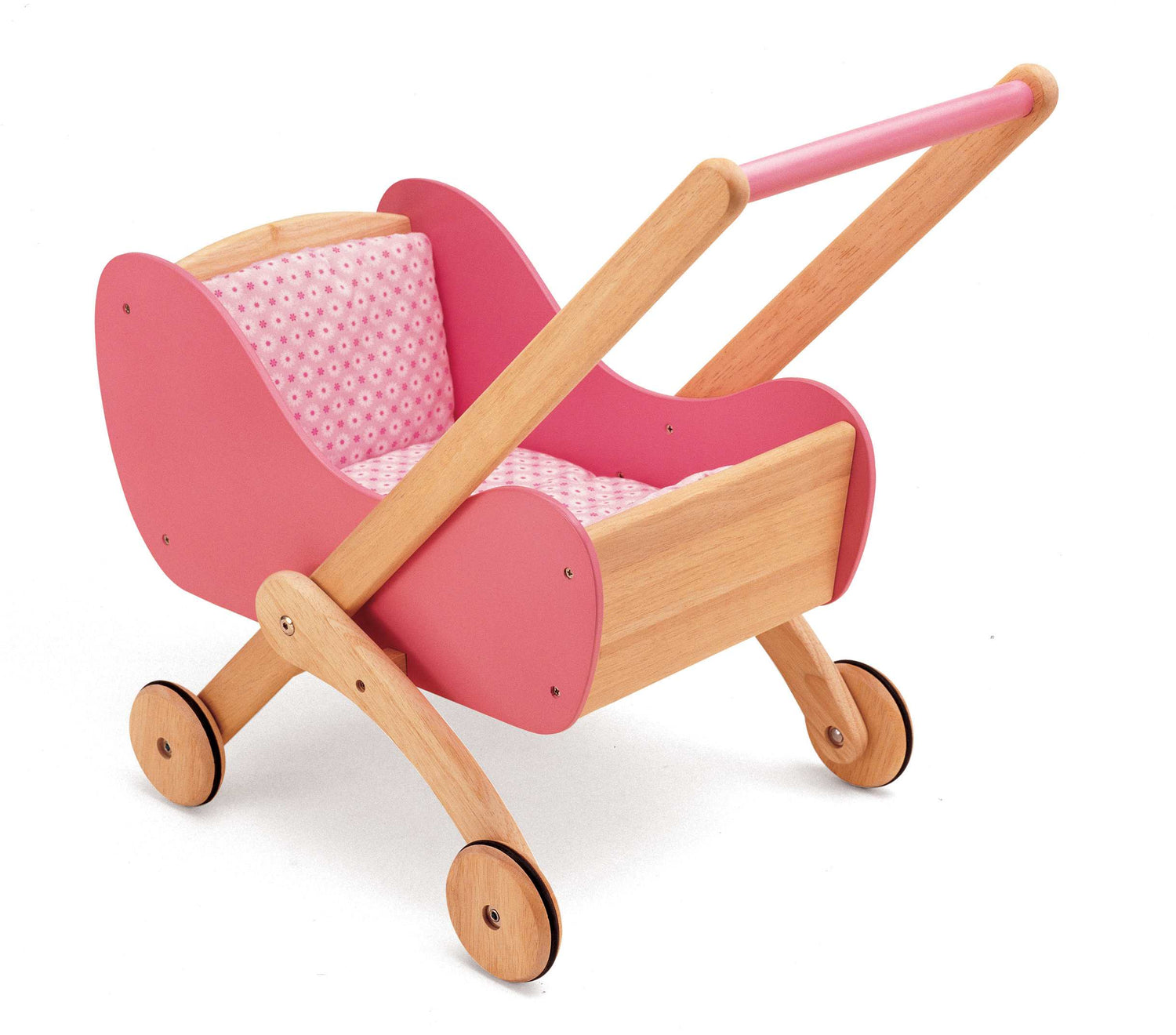 Wooden Doll Buggy