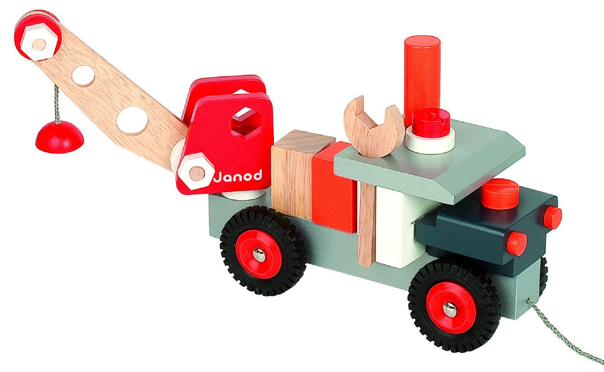 Janod Build & Play Truck with Crane