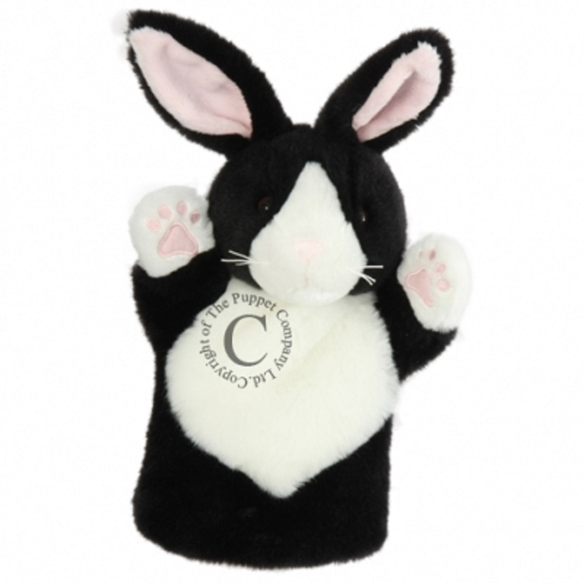 Car Pets Puppet - Black & White Rabbit