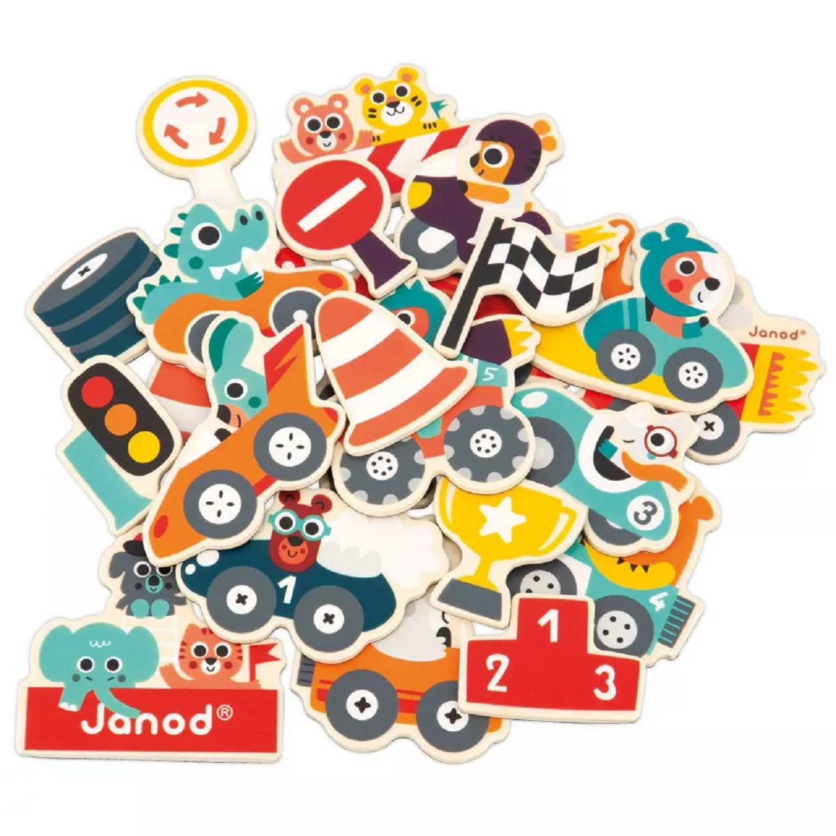 Car Magnets Set - 24 Pieces