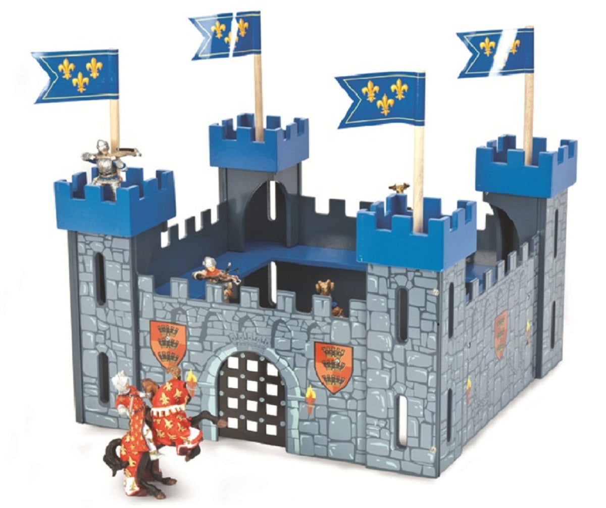 Le Toy Van My First Blue Wooden Castle