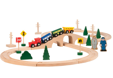 Wooden Chug Along Train Set