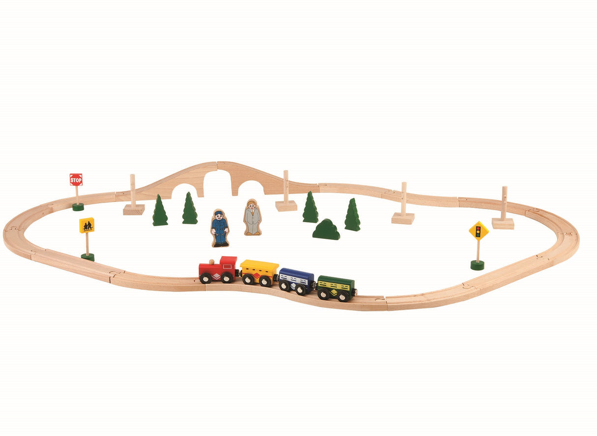 Wooden Chug Along Train Set