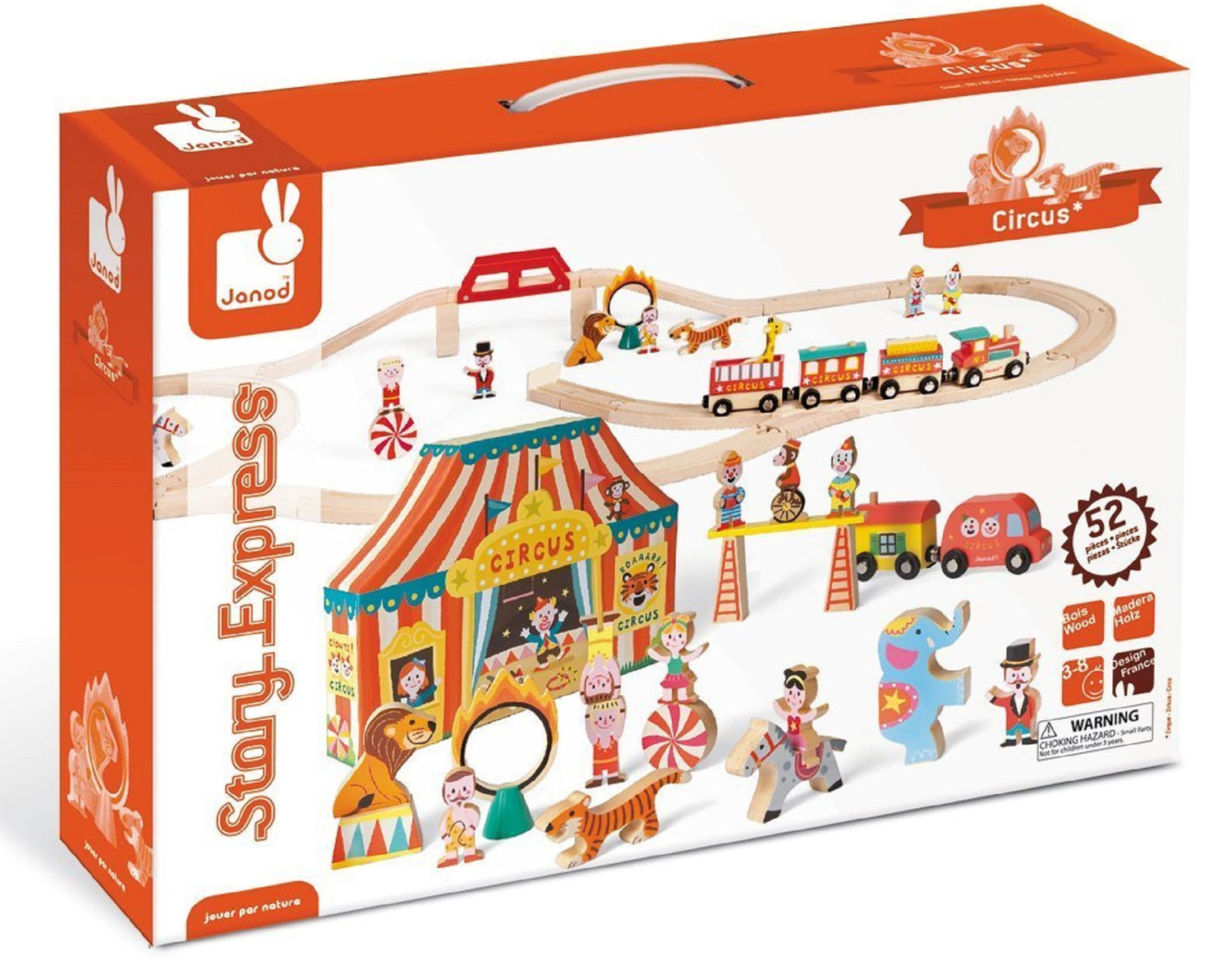Janod Story Express Circus Train Set