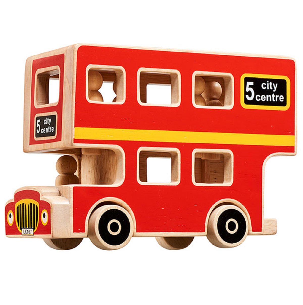 Natural City Bus with 5 People - Small