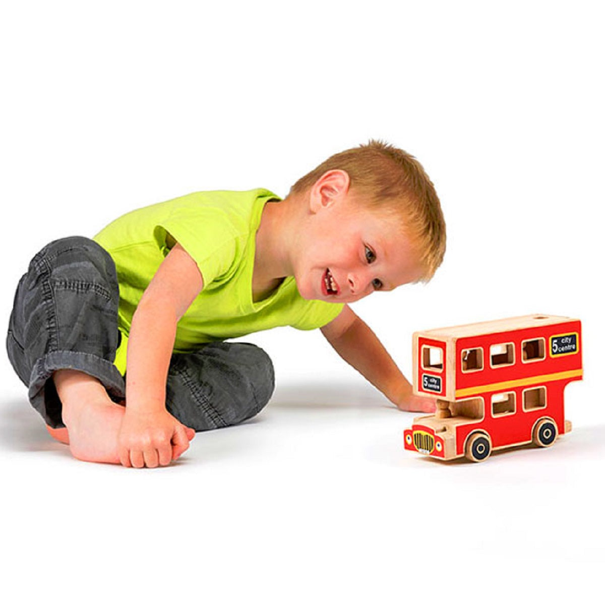 Natural City Bus with 5 People - Small