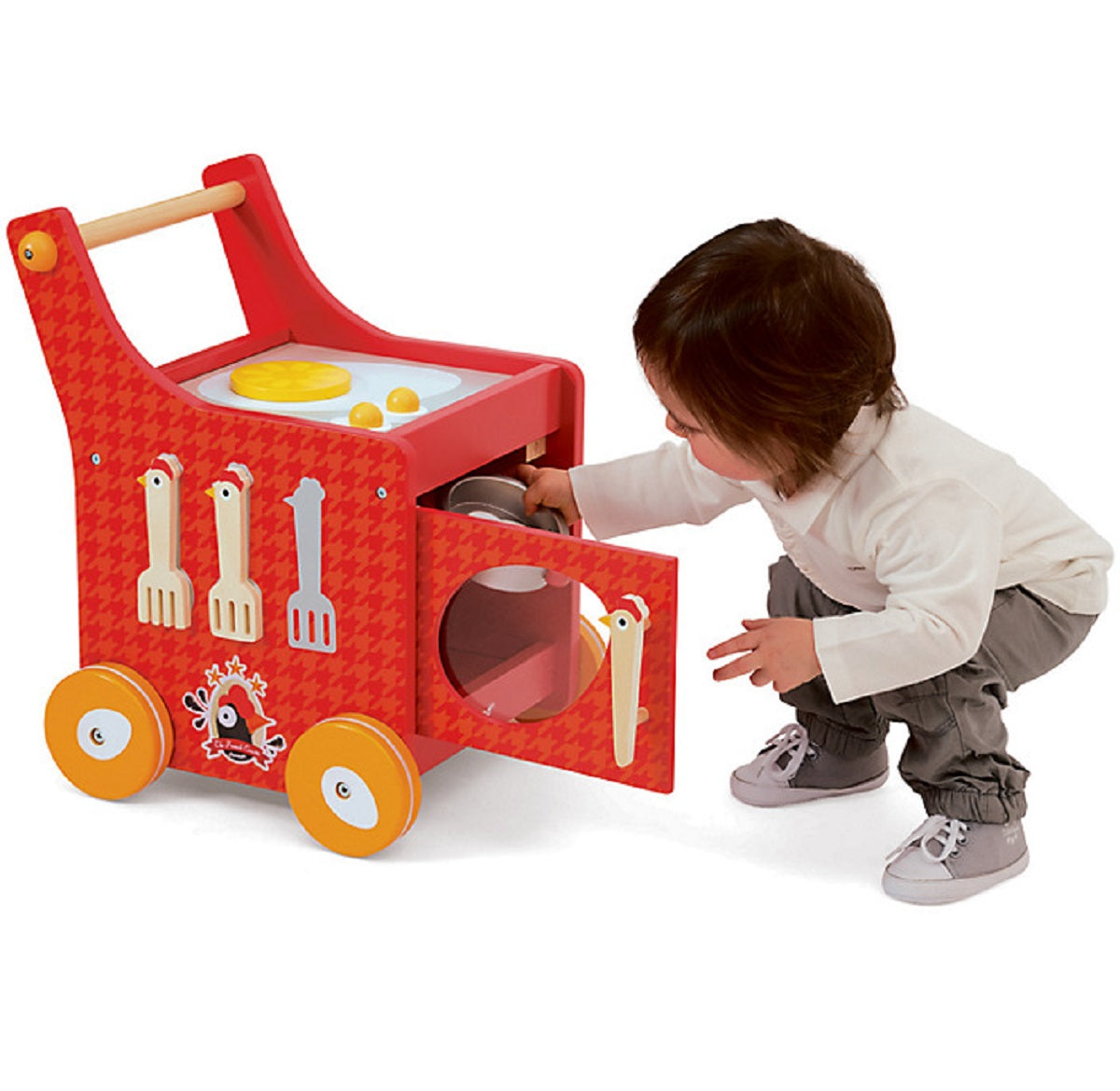 French Cocotte Kitchen Trolley and Walker 4