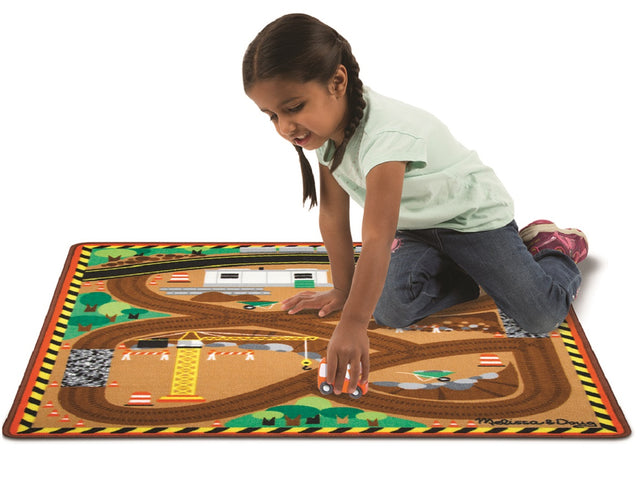 Around The Construction Site Rug and Vehicles 1