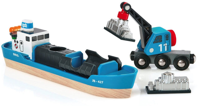 Brio Container Ship and Crane Wagon