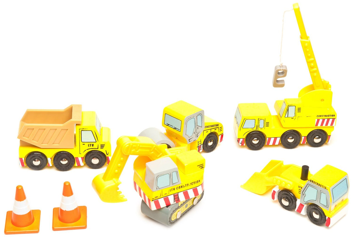 Le Toy Van Construction Vehicle Set