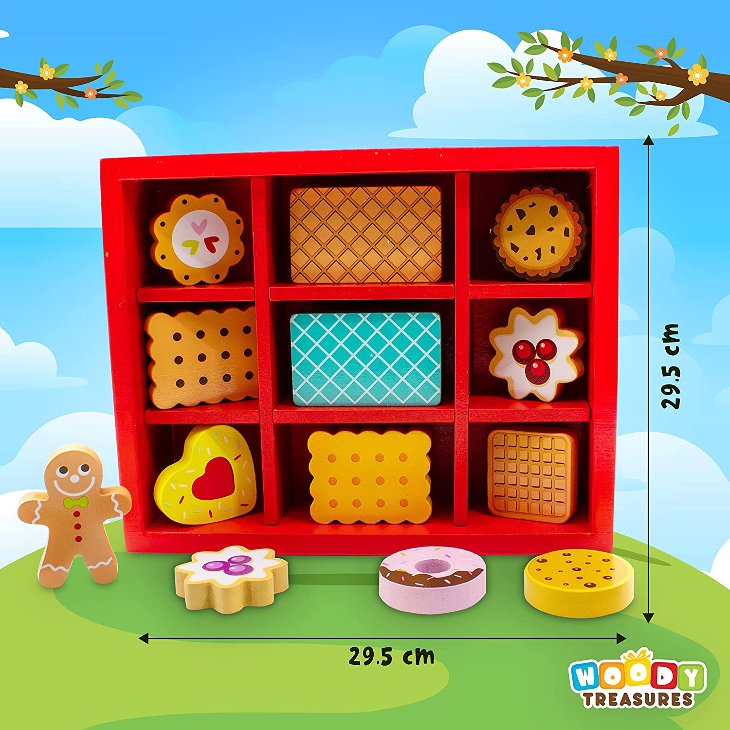 Box of Wooden Biscuits
