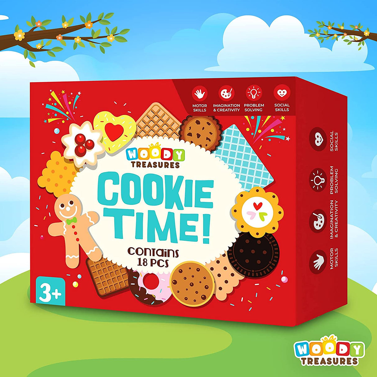 Box of Wooden Biscuits