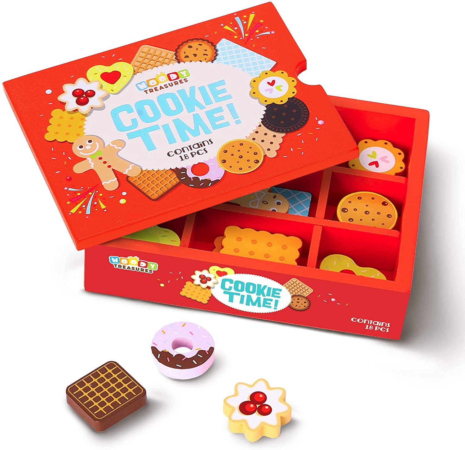 Box of Wooden Biscuits