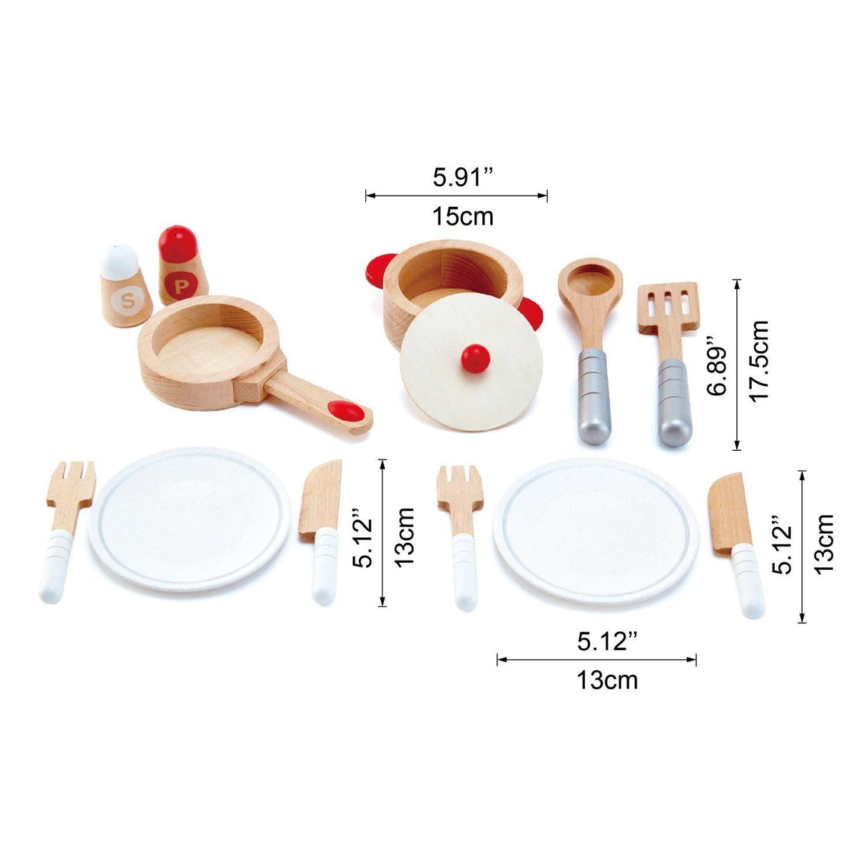 Cook and Serve Wooden Play Set