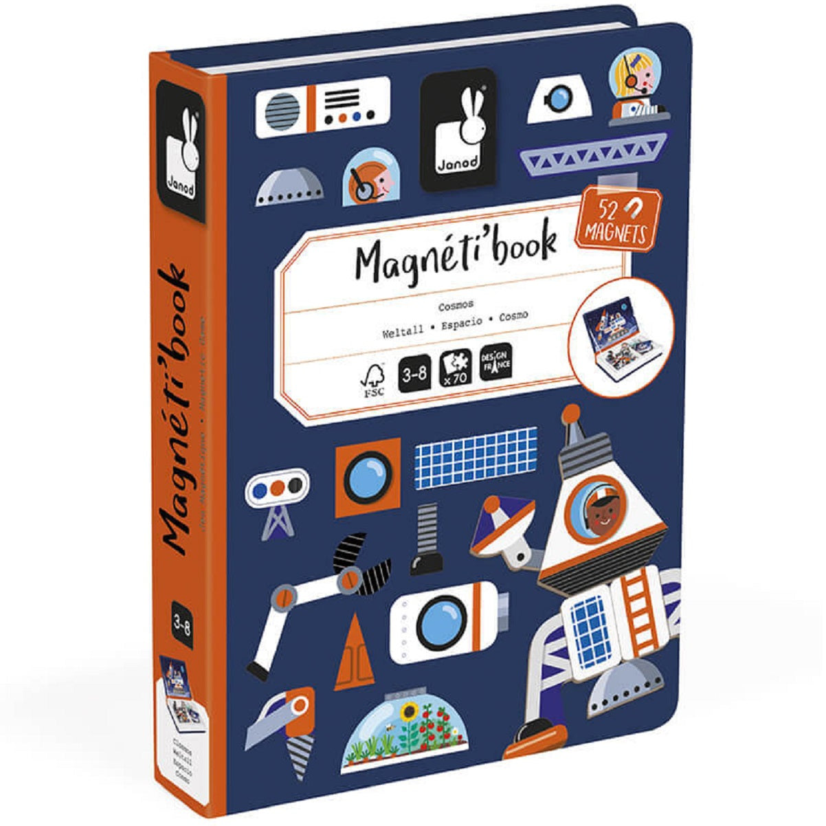 Magnetic Book with 52 Magnets - Cosmos