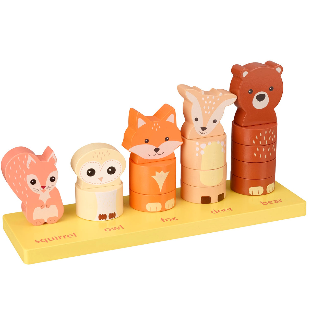 Woodland Animals Count and Stack Game