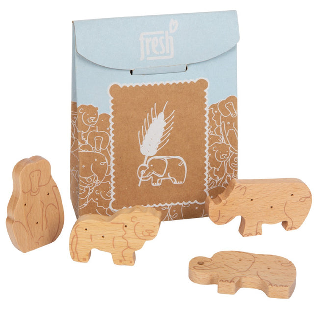 Box of Wooden Animal Crackers