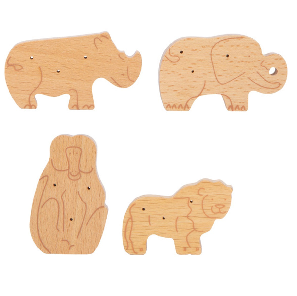 Box of Wooden Animal Crackers