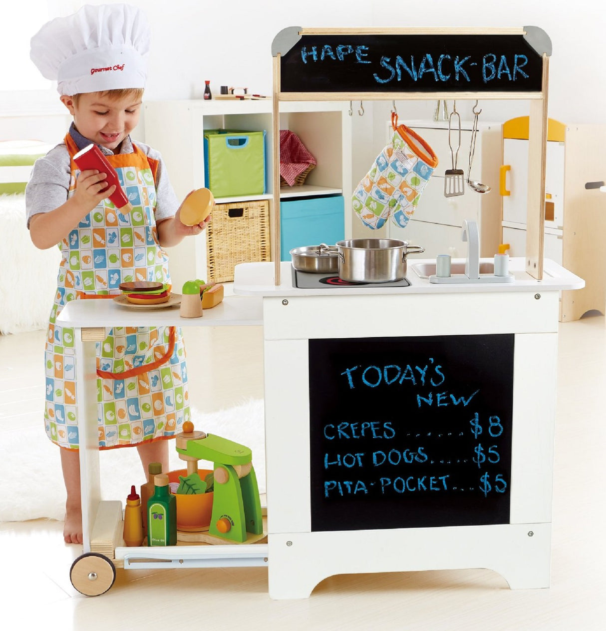 Cook 'n Serve Wooden Kitchen Play Set