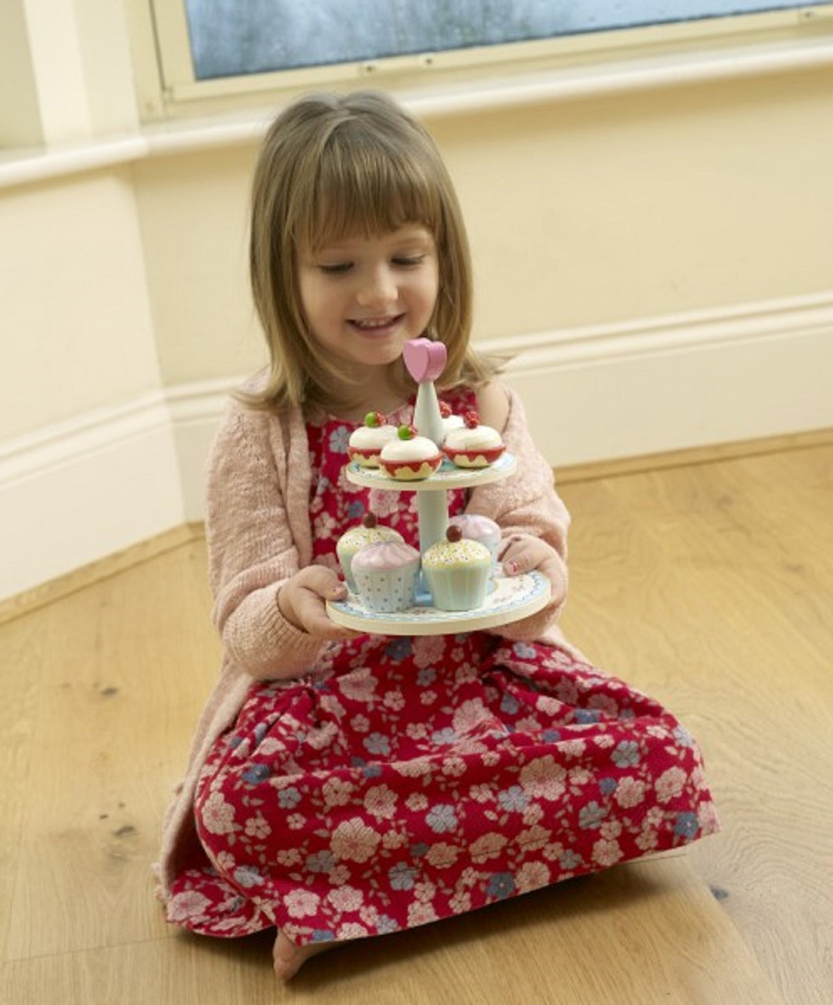 Wooden Cream Tea Set