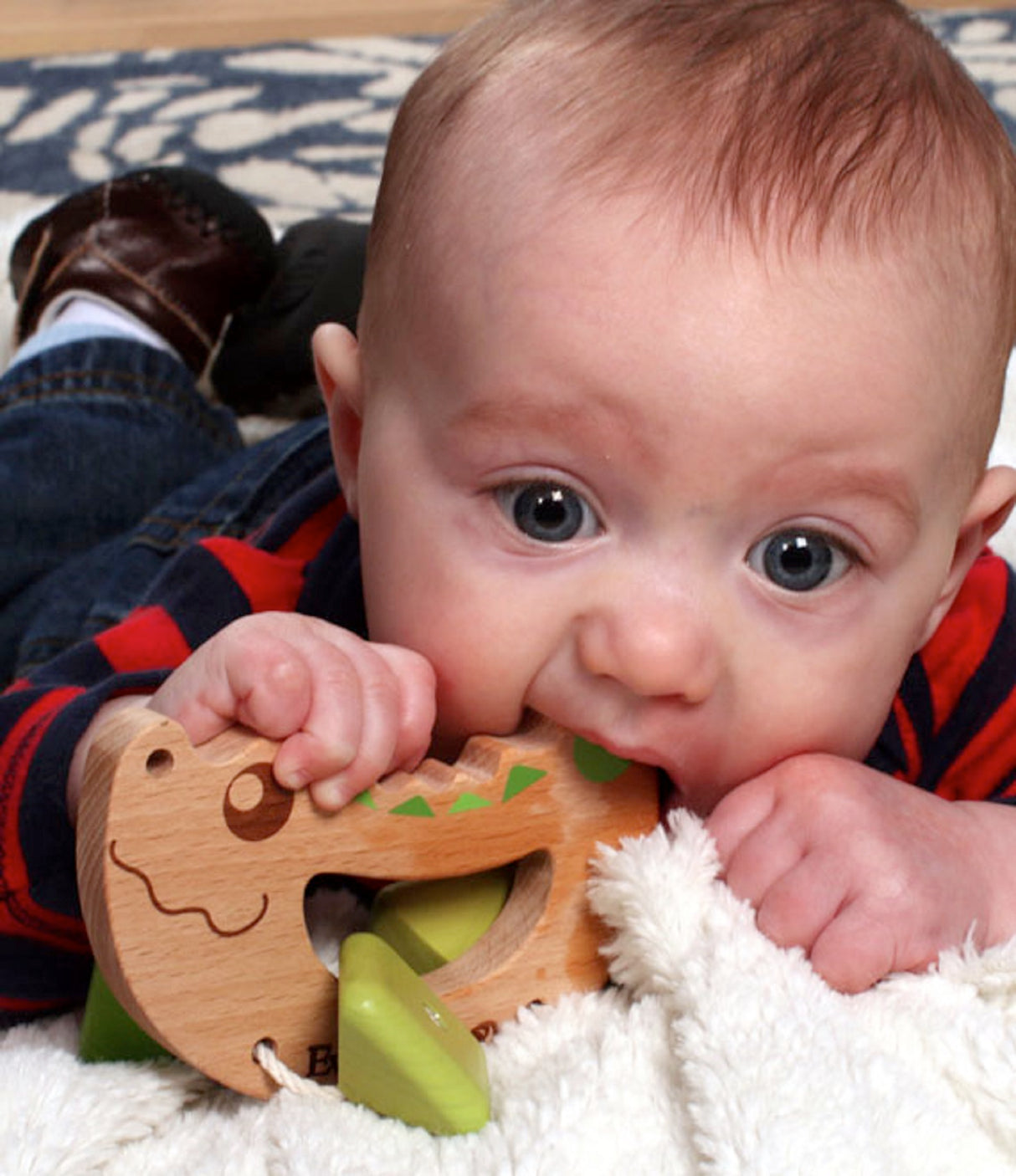 Crocodile Wooden Rattle Toy