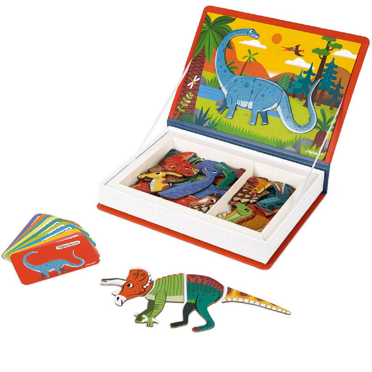 Magnetic Book with 40 Magnets - Dinosaurs