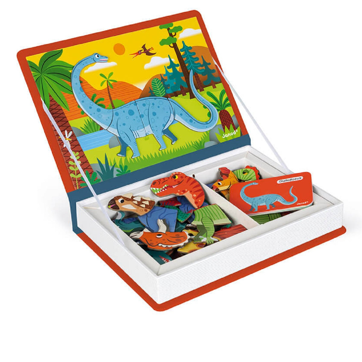 Magnetic Book with 40 Magnets - Dinosaurs