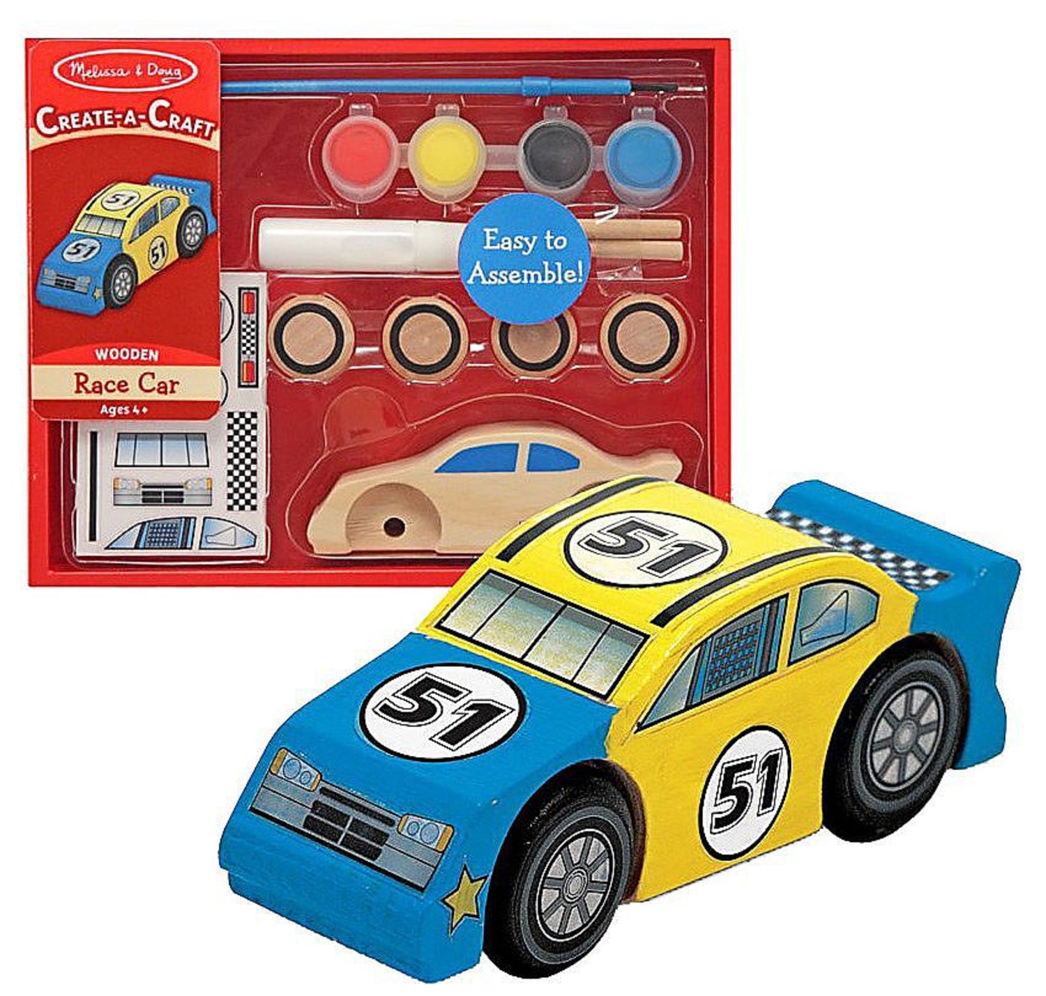 Decorate Your Own Wooden Race Car