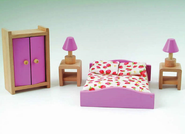 Pink Dolls House Bedroom Set