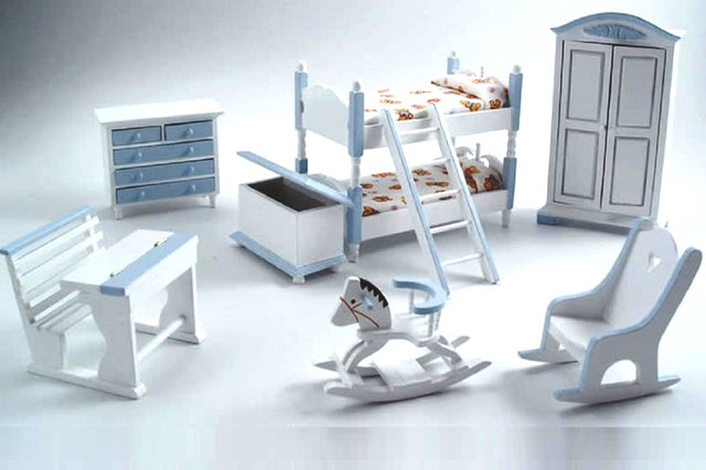 Streets Ahead Blue Deluxe Bunk Nursery Set