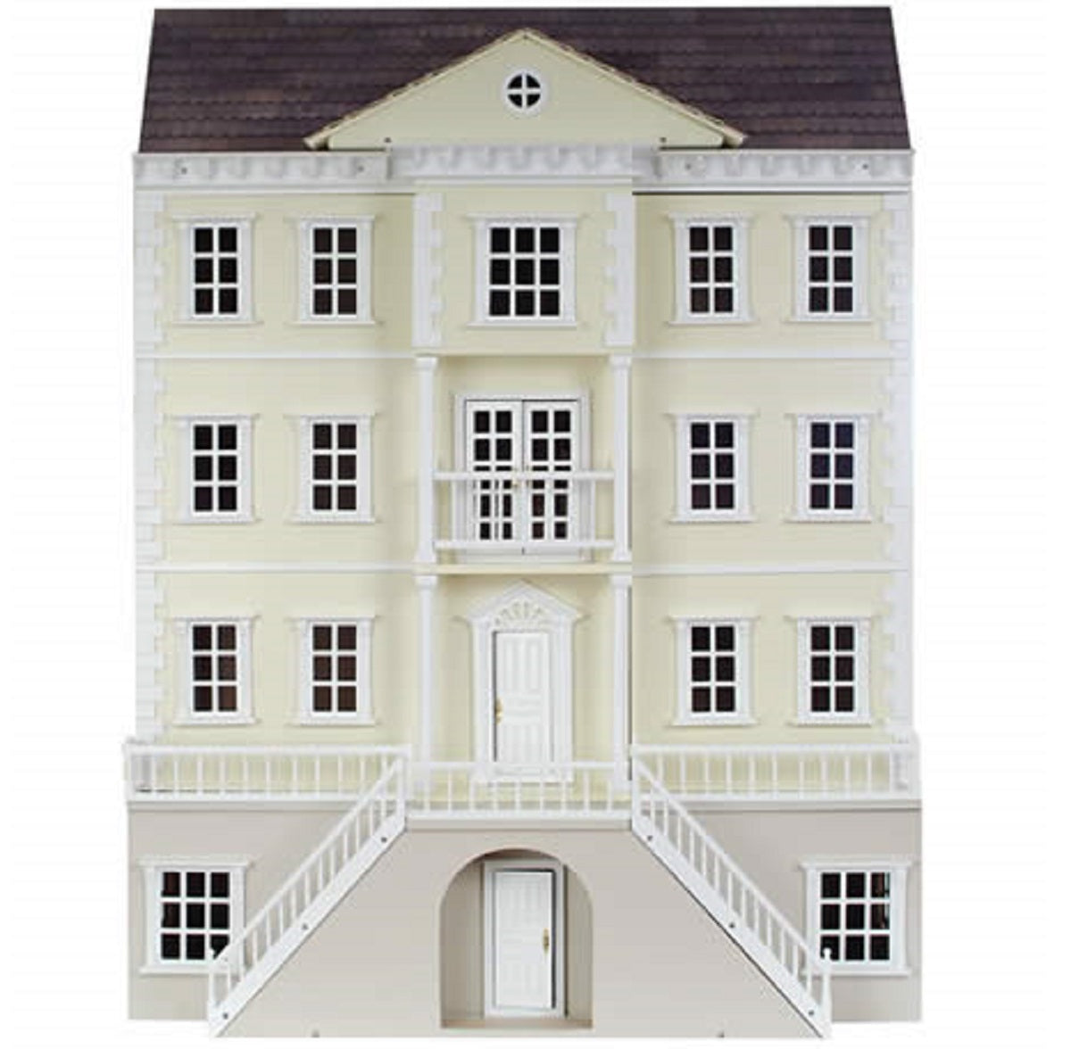 The Mayfair Dolls House with Arch Front Basement - Painted