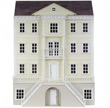 The Mayfair Dolls House with Arch Front Basement - Painted