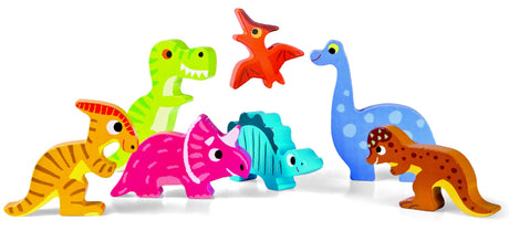 Janod Chunky Wooden Dinosaur Puzzle