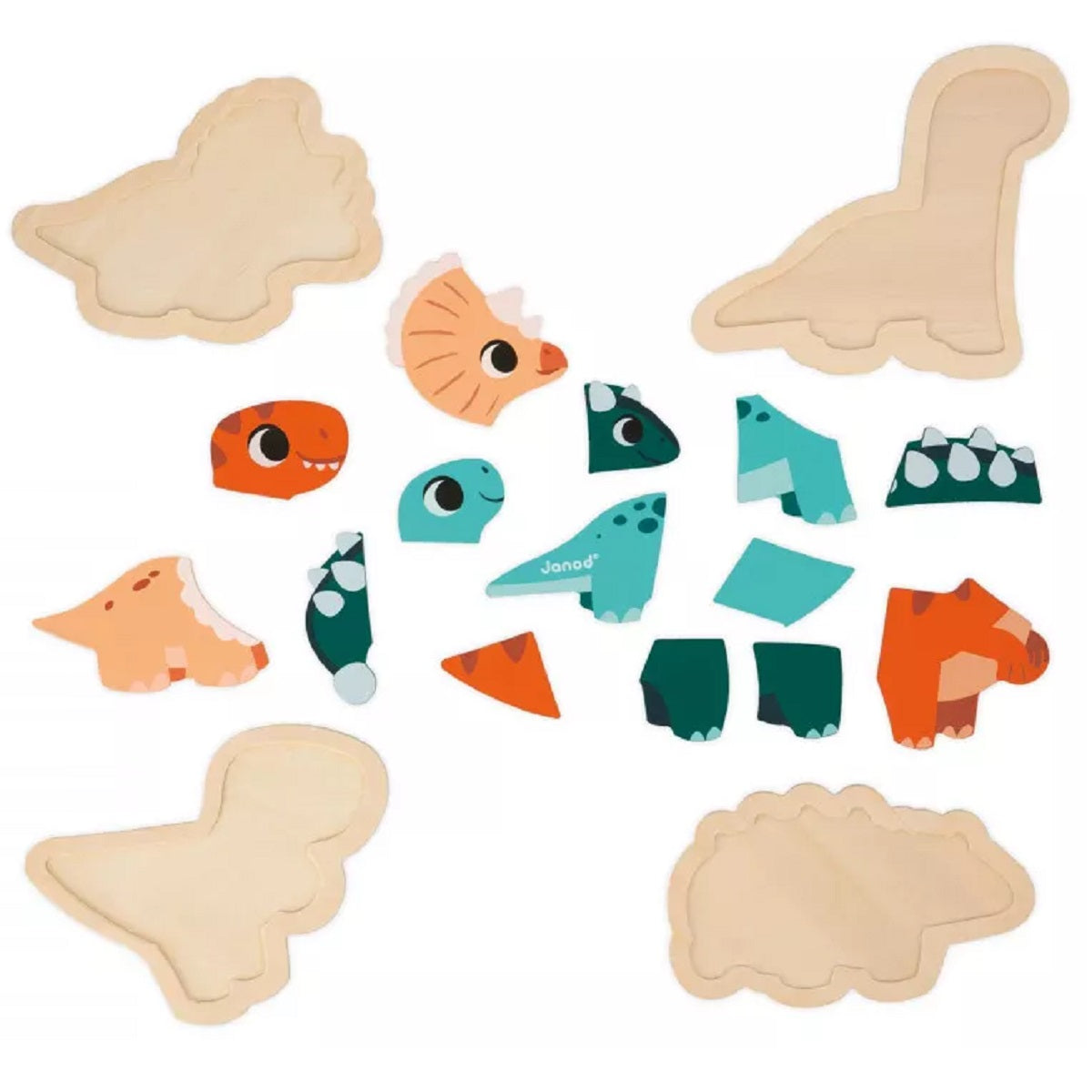 4 Progressive Dino Puzzles